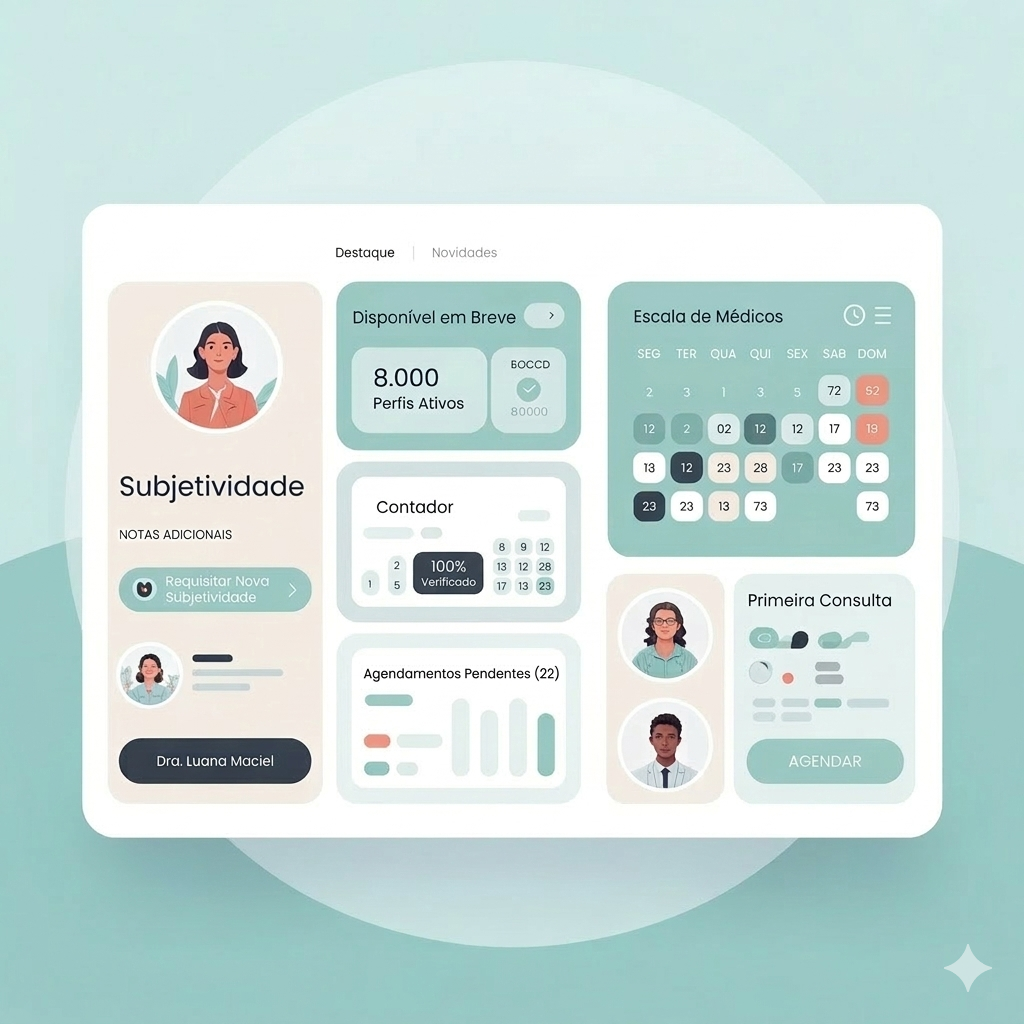 Ilustracao do painel do profissional