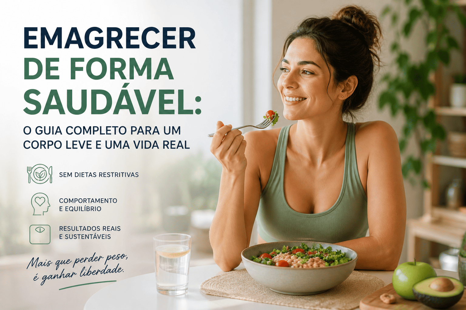Como Emagrecer de Forma Saudável Sem Dietas Restritivas (e Sem Voltar ao Peso de Antes)