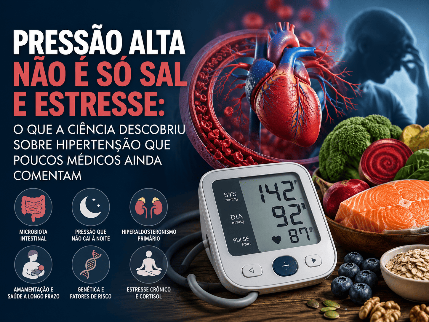 Pressão alta não é só por causa do sal  ou do estresse: O que a ciência descobriu sobre hipertensão e que é pouco comentado