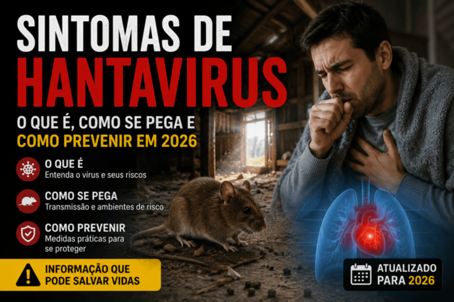 Sintomas de Hantavirus: o Que É, Como Se Pega e Como Prevenir em 2026