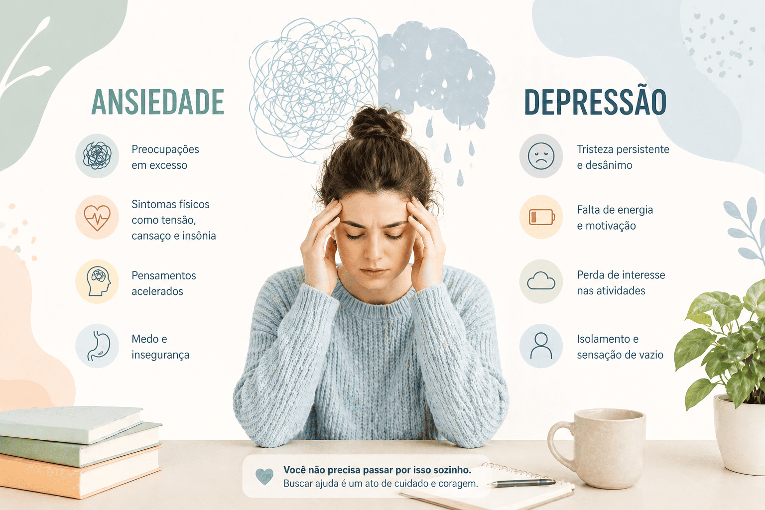 Quando Procurar Terapia para Ansiedade e Depressão: os Sinais que Você Não Deveria Ignorar