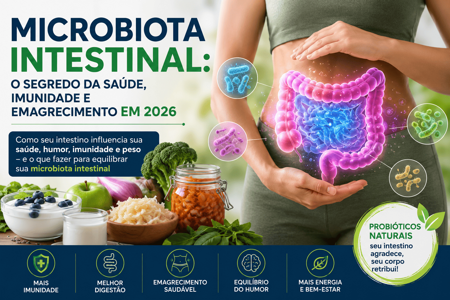 Microbiota Intestinal: O Que Ela Tem a Ver com Sua Imunidade, Seu Peso e Seu Cansaço Constante