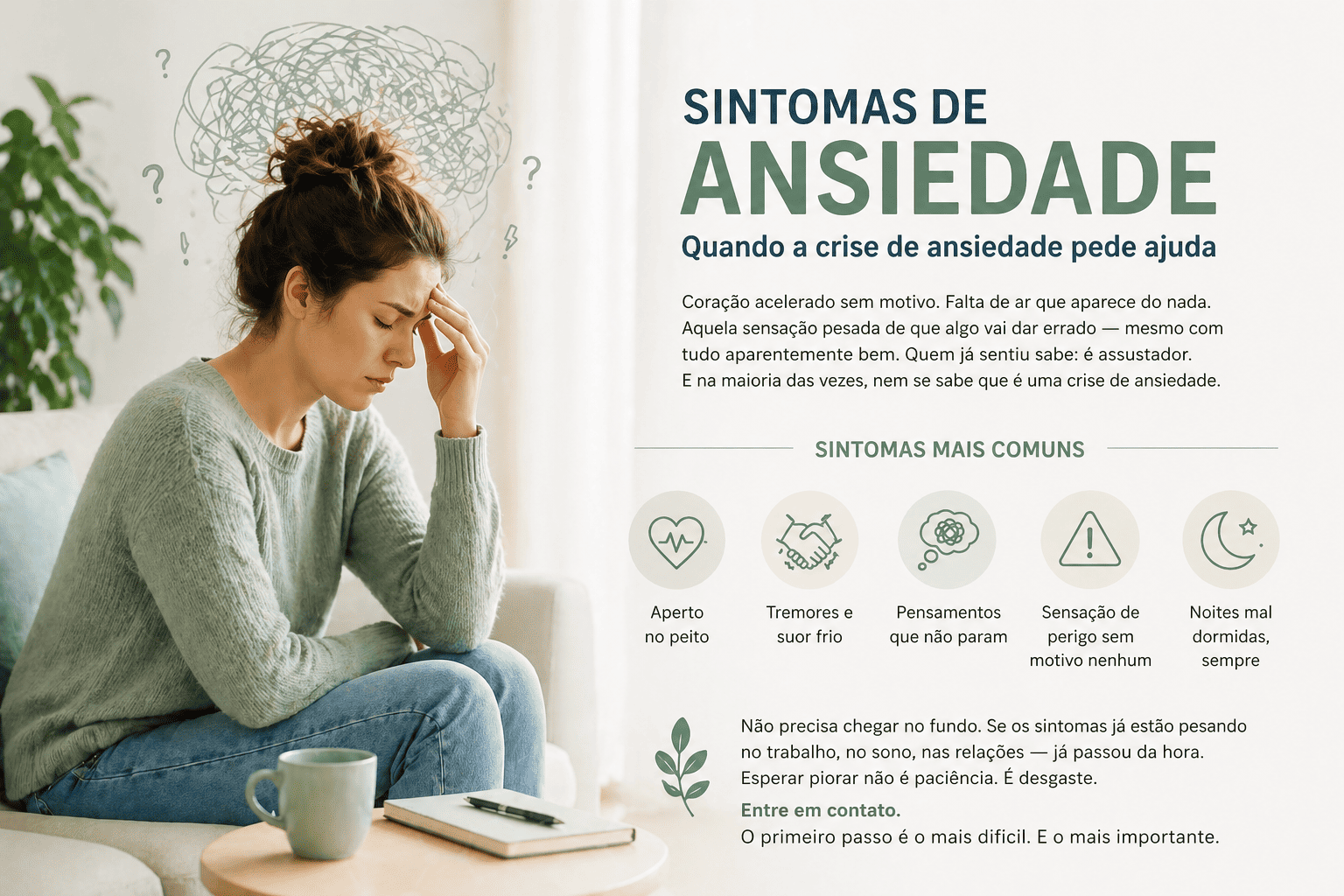Psicólogo realizando atendimento para crise de ansiedade em Conselheiro Lafaiete MG